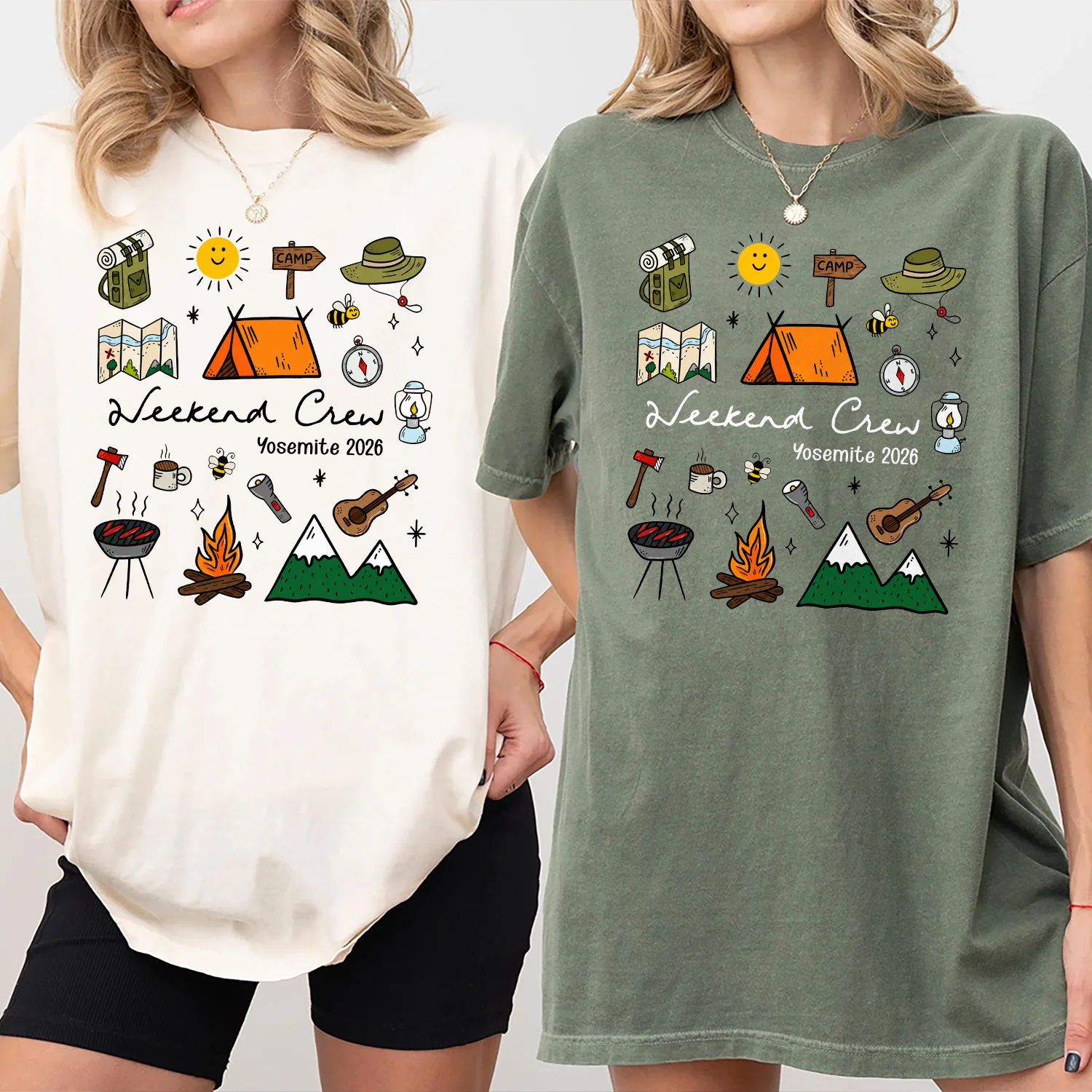 Personalized Weekend Crew 2026 Comfort Shirt, Camping Trip, Family Camping Vacation Gift TH10 170431 - Image 3