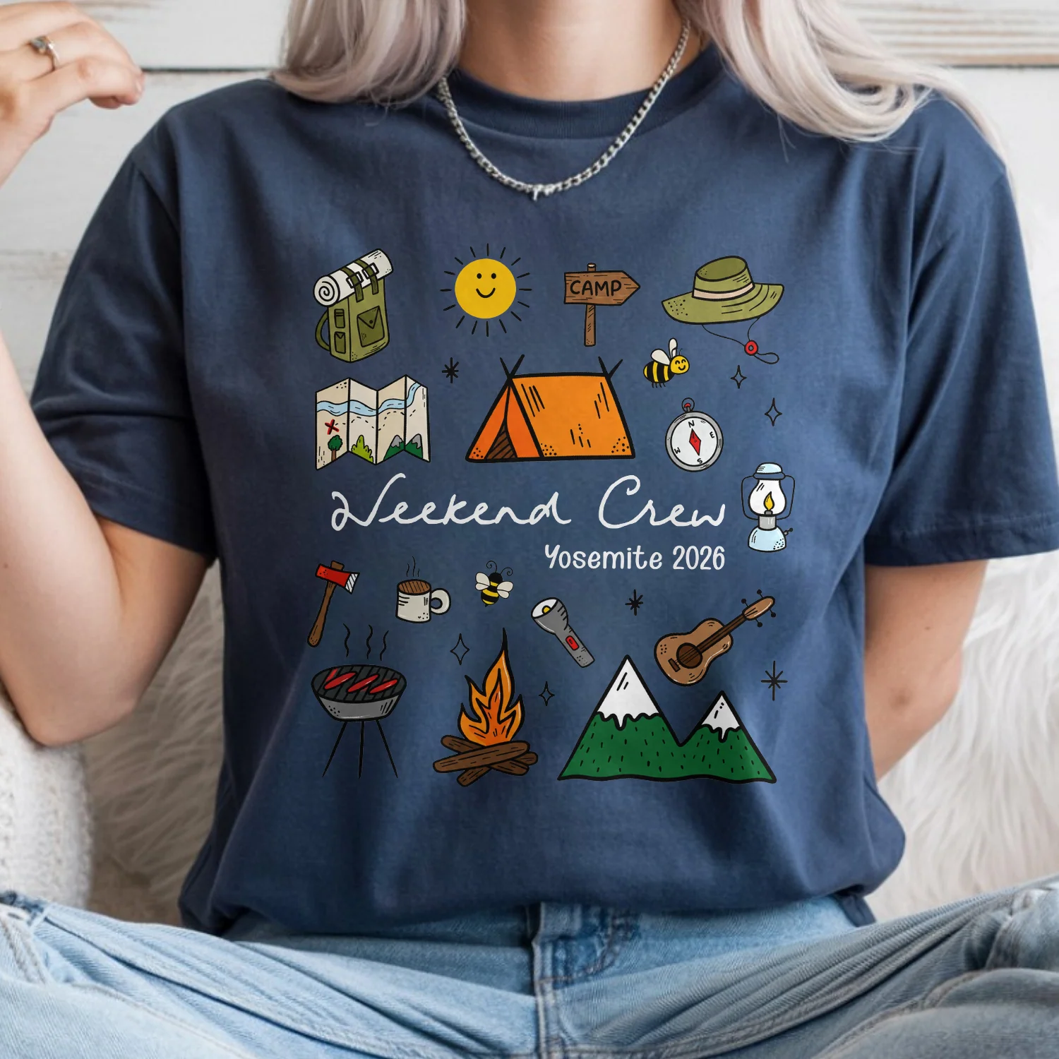 Personalized Weekend Crew 2026 Comfort Shirt, Camping Trip, Family Camping Vacation Gift TH10 170431 - Image 4