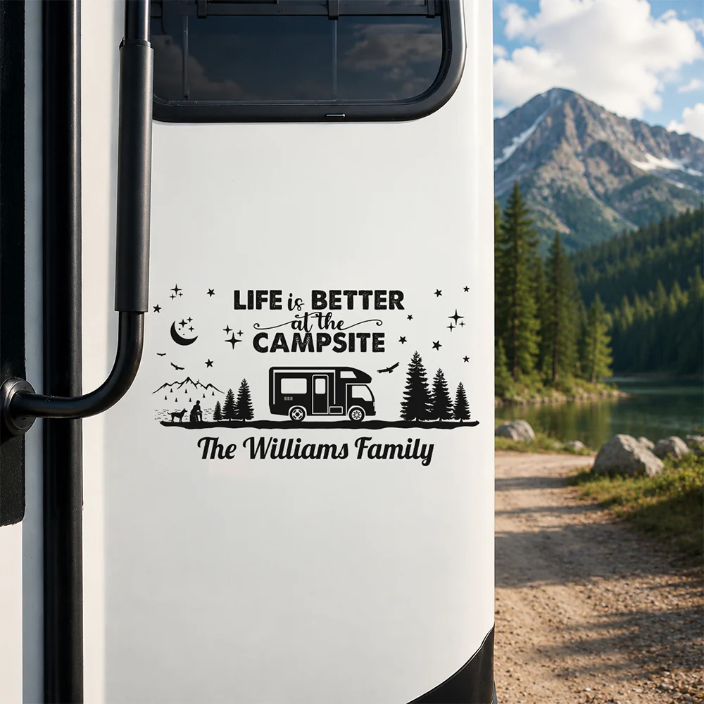 Personalized Welcome to Our Campsite RV Decal Sticker LM32 669405 - Image 4