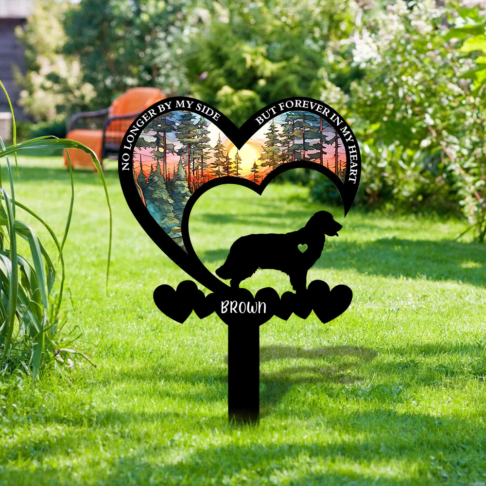 Personalized You Were My Favorite Hello & My Hardest Goodbye Dog Loss Garden Stake LM32 893853 - Image 10