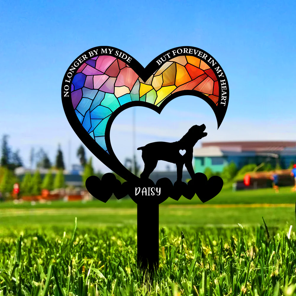 Personalized You Were My Favorite Hello & My Hardest Goodbye Dog Loss Garden Stake LM32 893853 - Image 6