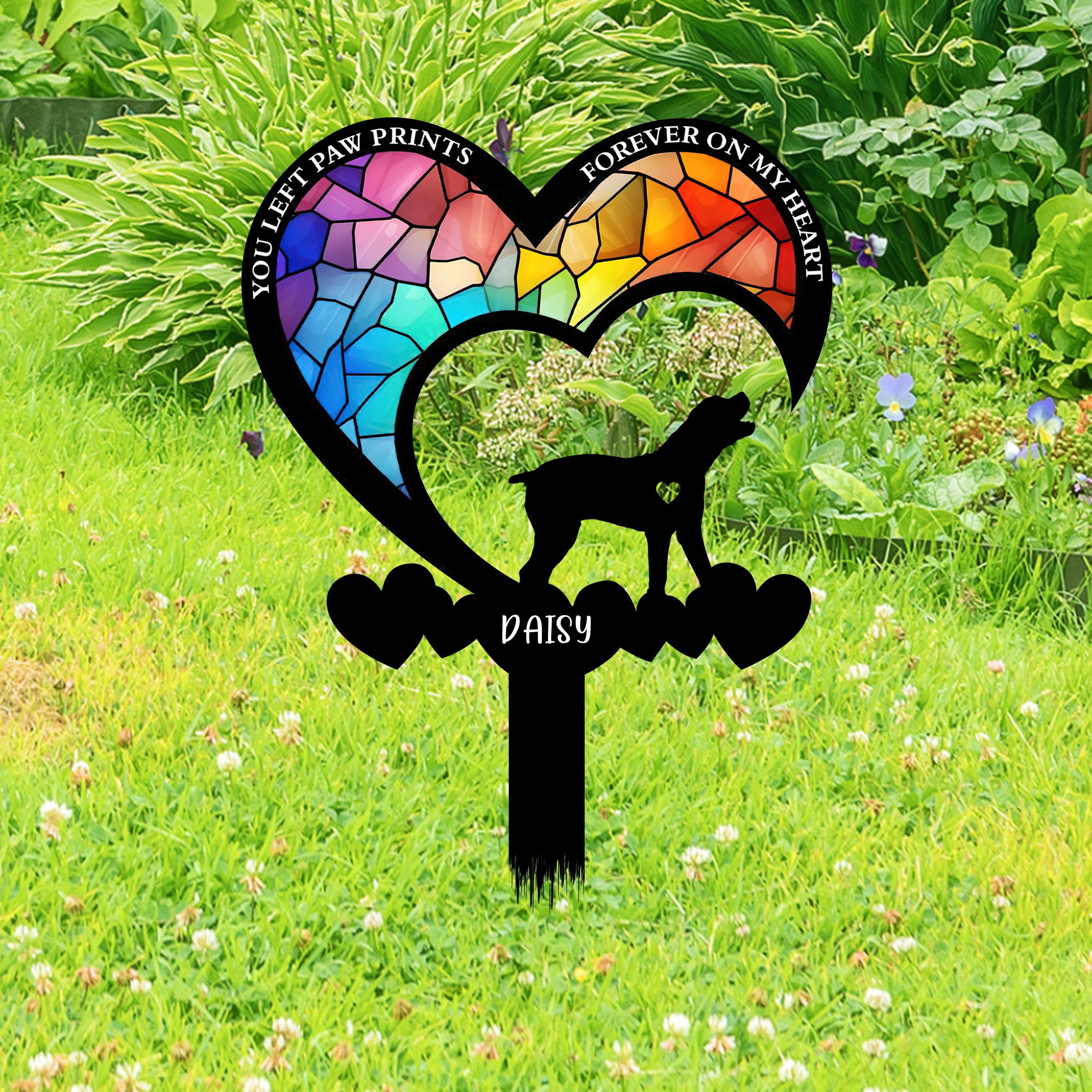 Personalized You Were My Favorite Hello & My Hardest Goodbye Dog Loss Garden Stake LM32 893853 - Image 7