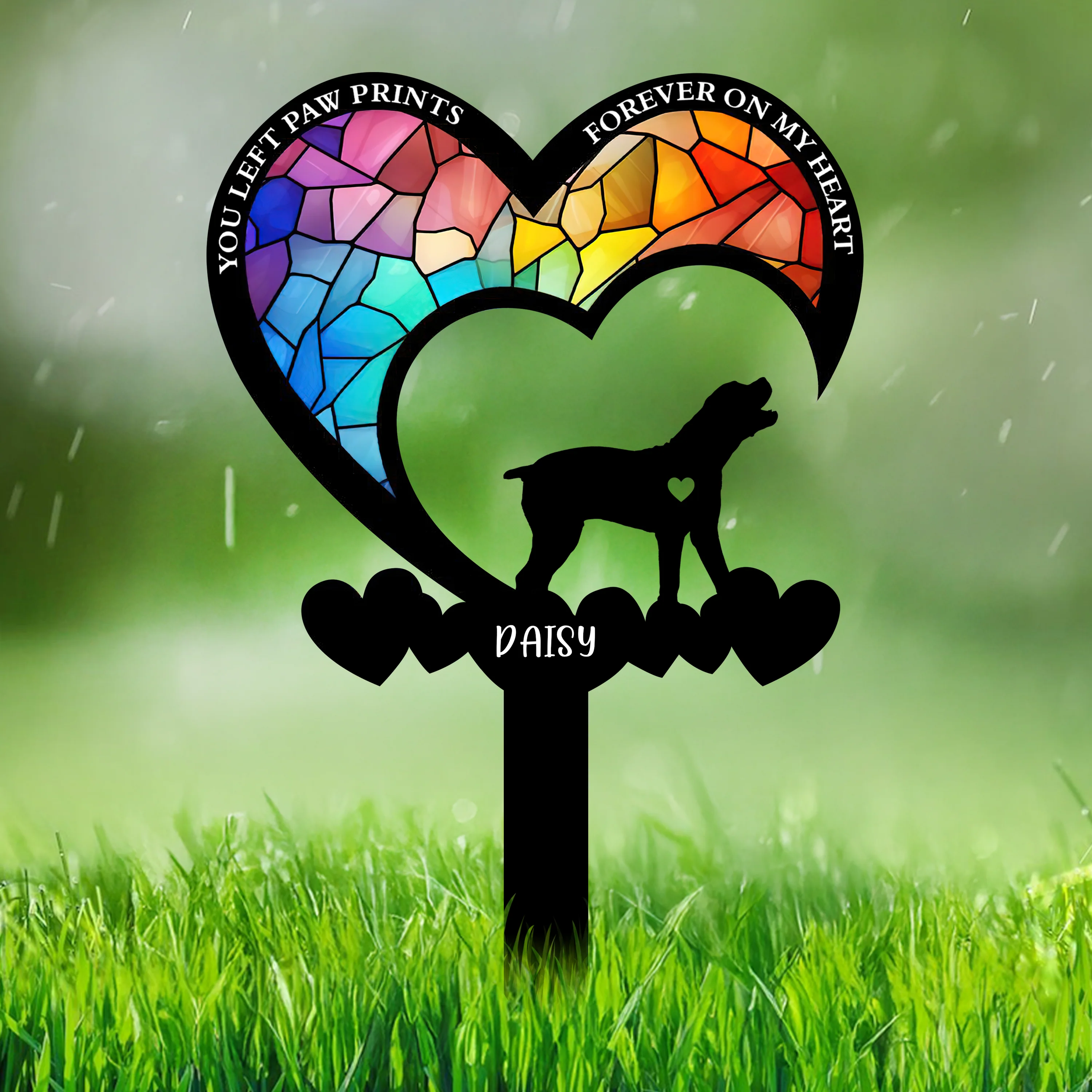 Personalized You Were My Favorite Hello & My Hardest Goodbye Dog Loss Garden Stake LM32 893853 - Image 8