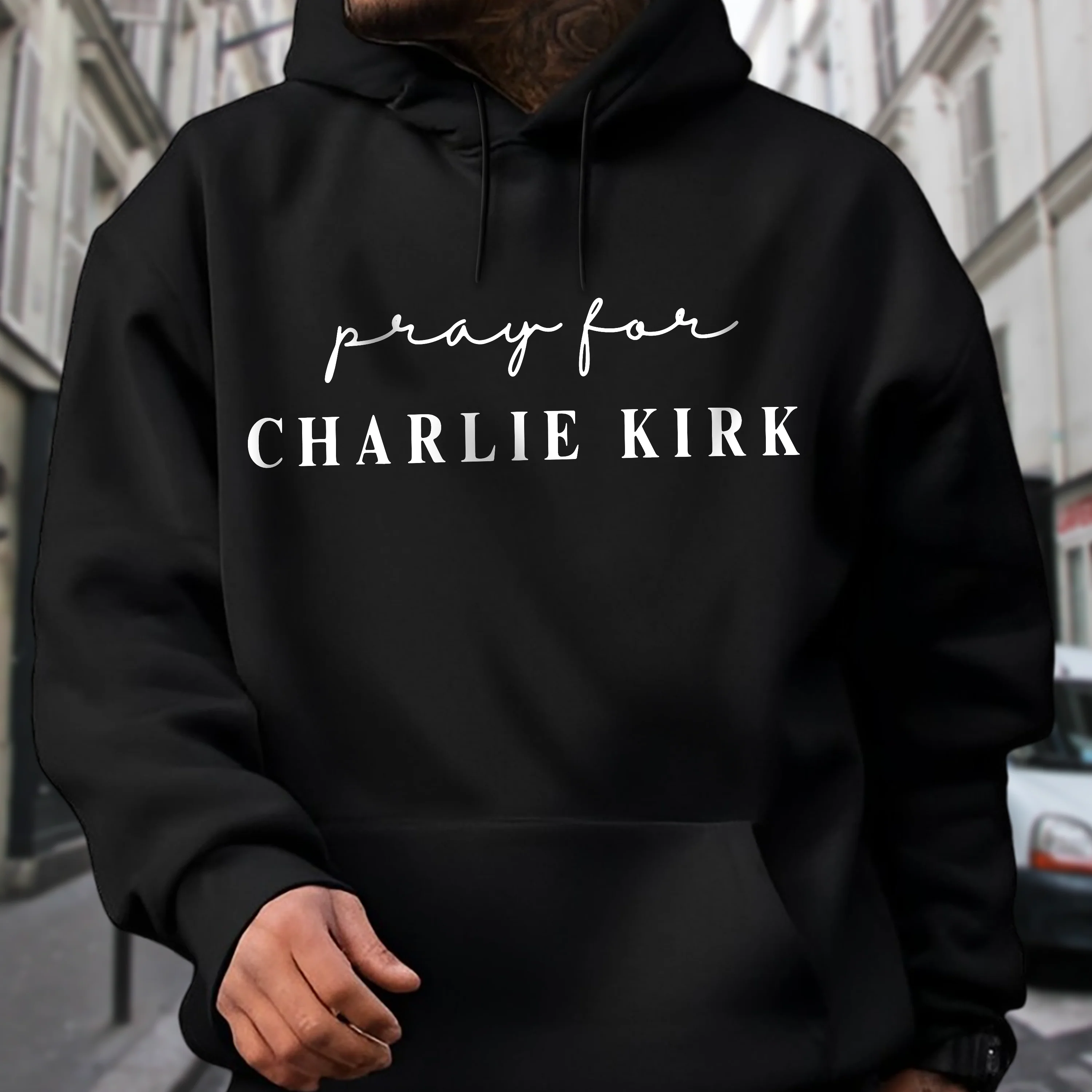 Pray for Charlie Kirk Dark Shirt LM32 65537 - Image 6