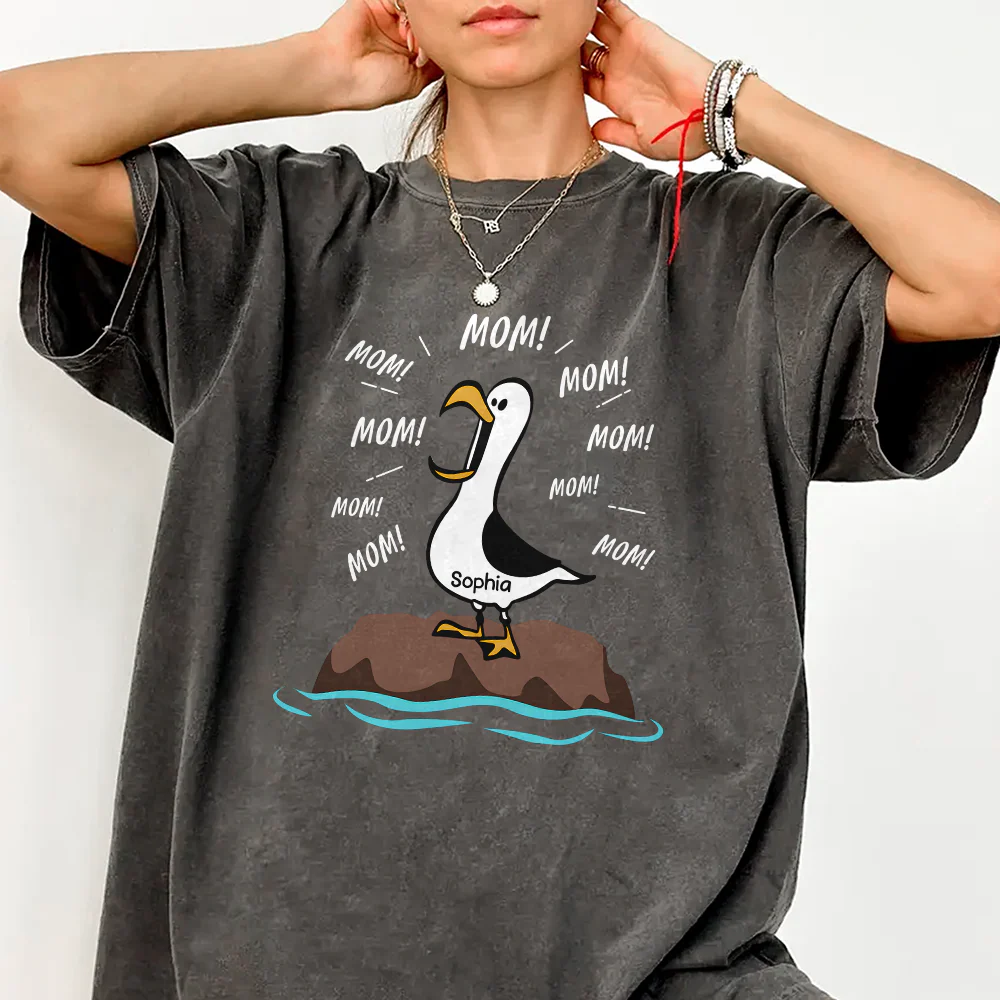 Seagull Mom Mom Mom Personalized Comfort Shirt Funny Mother's Day Gift For Mom CH07 911302 - Image 2