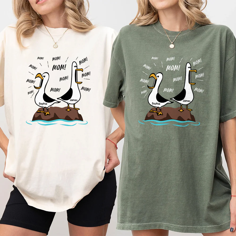Seagull Mom Mom Mom Personalized Comfort Shirt Funny Mother's Day Gift For Mom CH07 911302 - Image 3
