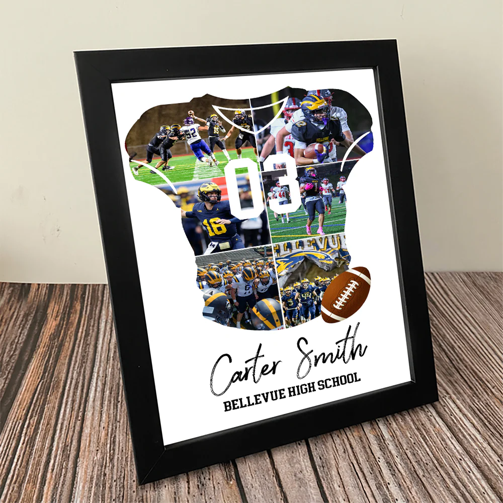 Senior 2026 Football Photo Collage Personalized Picture Frame HO82 900718 - Image 5