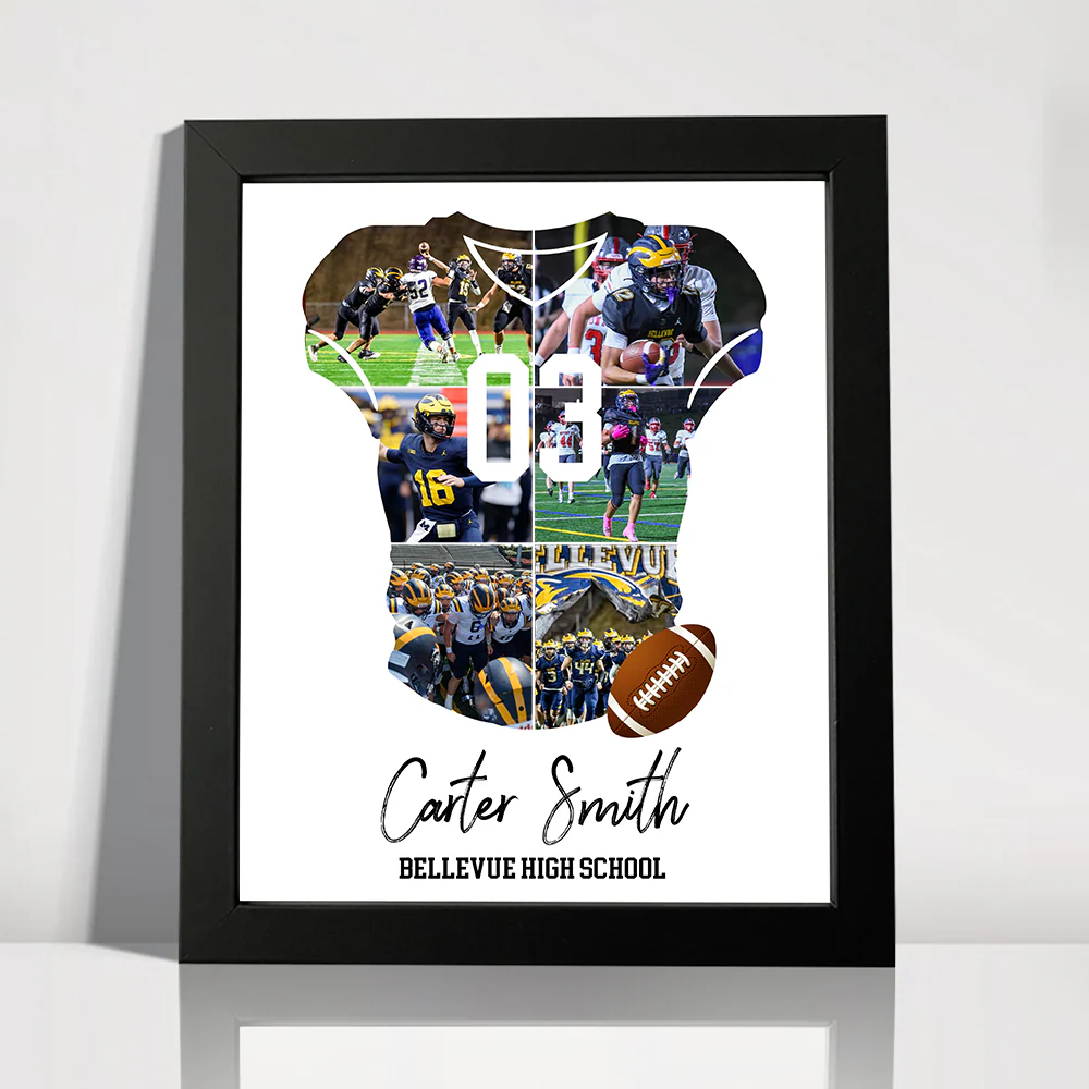 Senior 2026 Football Photo Collage Personalized Picture Frame HO82 900718 - Image 8