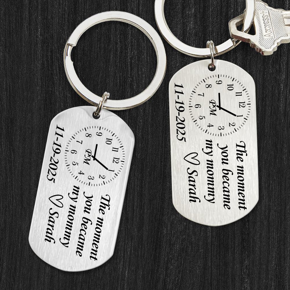 The Moment You Became My Daddy Mummy Metal Keychain CH07 910346 - Image 2
