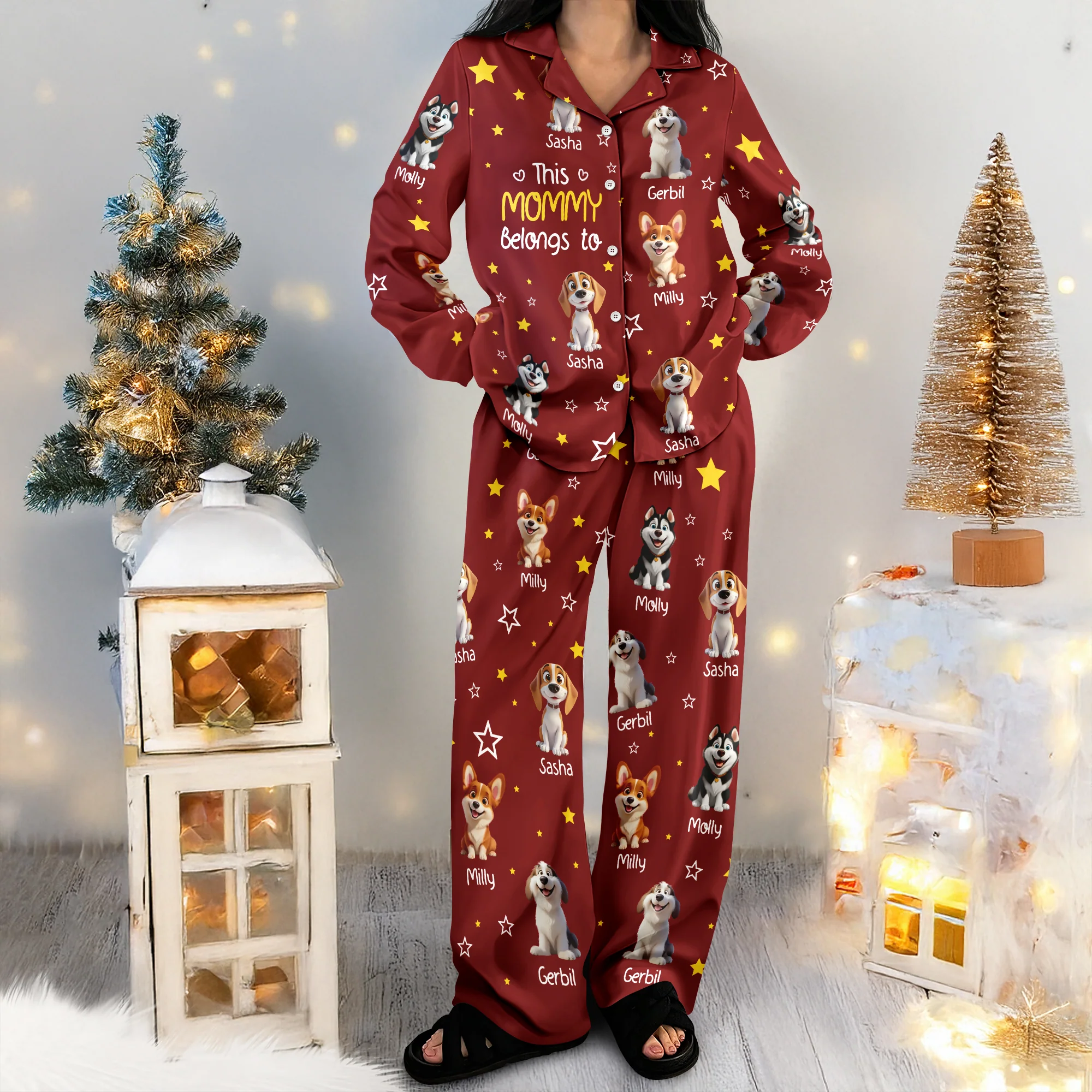 This Daddy Belongs To Dogs - Personalized Pajamas TH10 896689 - Image 5