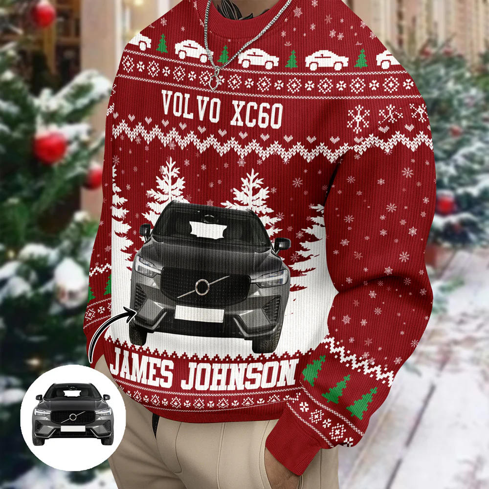 This Is How I Roll - Personalized Photo Car Ugly Sweater HO82 900576 - Image 3