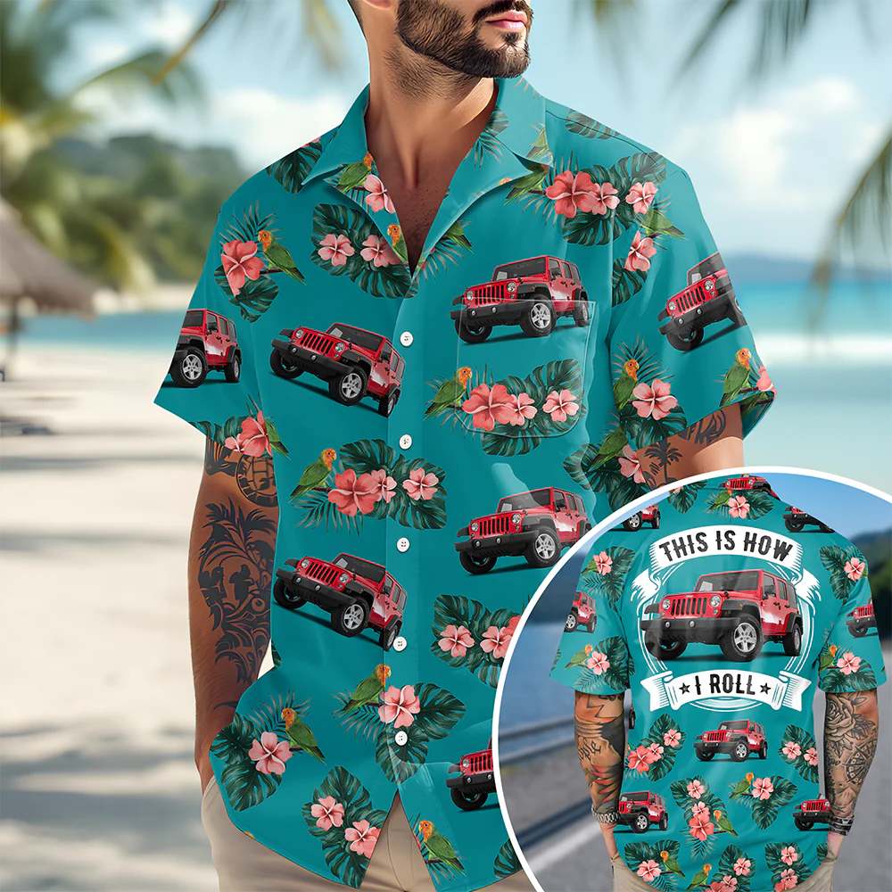 This Is How I Roll - Personalized Upload Vehicle Photo Hawaiian Shirt For Biker CH07 895684 - Image 13