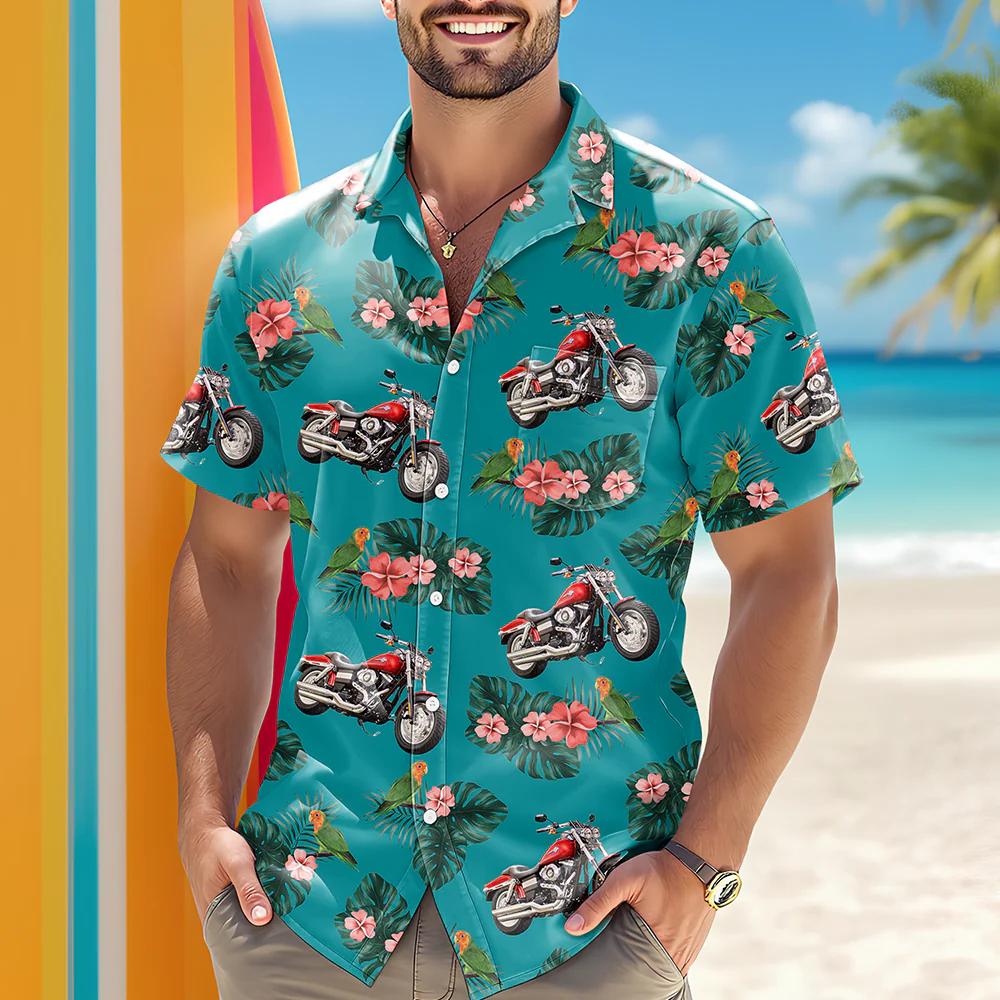 This Is How I Roll - Personalized Upload Vehicle Photo Hawaiian Shirt For Biker CH07 895684 - Image 3