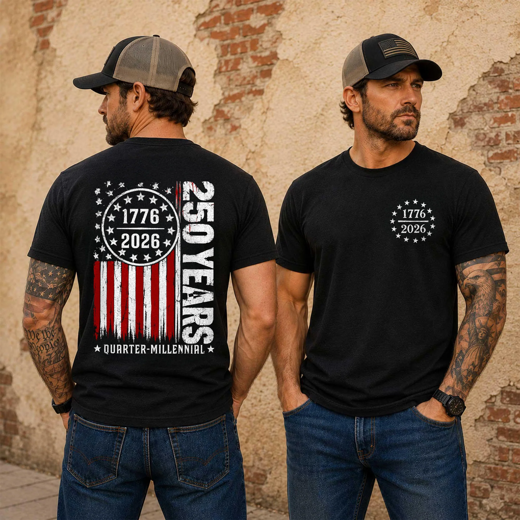USA 250 Years Anniversary 1776-2026 Front & Back Comfort Shirt CH07 911980 - Image 4