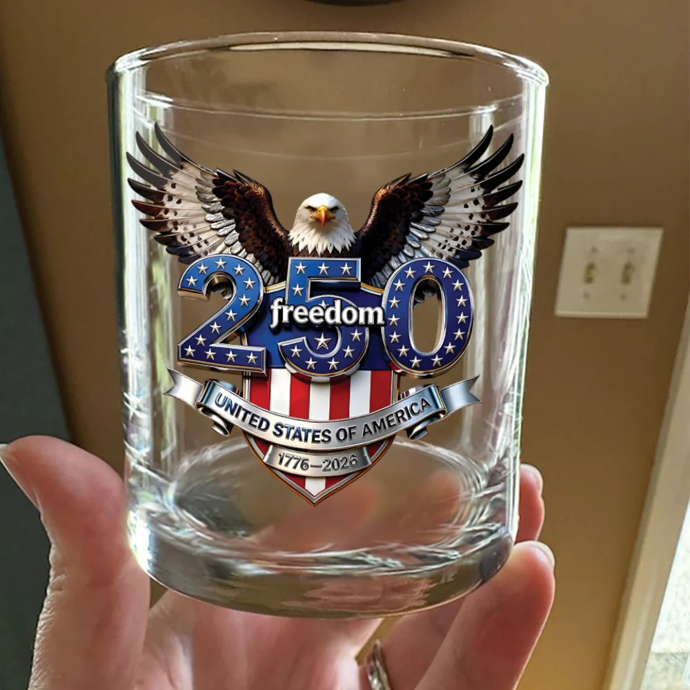 USA 250 Years Anniversary, Freedom Eagle 1776–2026 Whiskey Glass HO82 902808 - Image 6