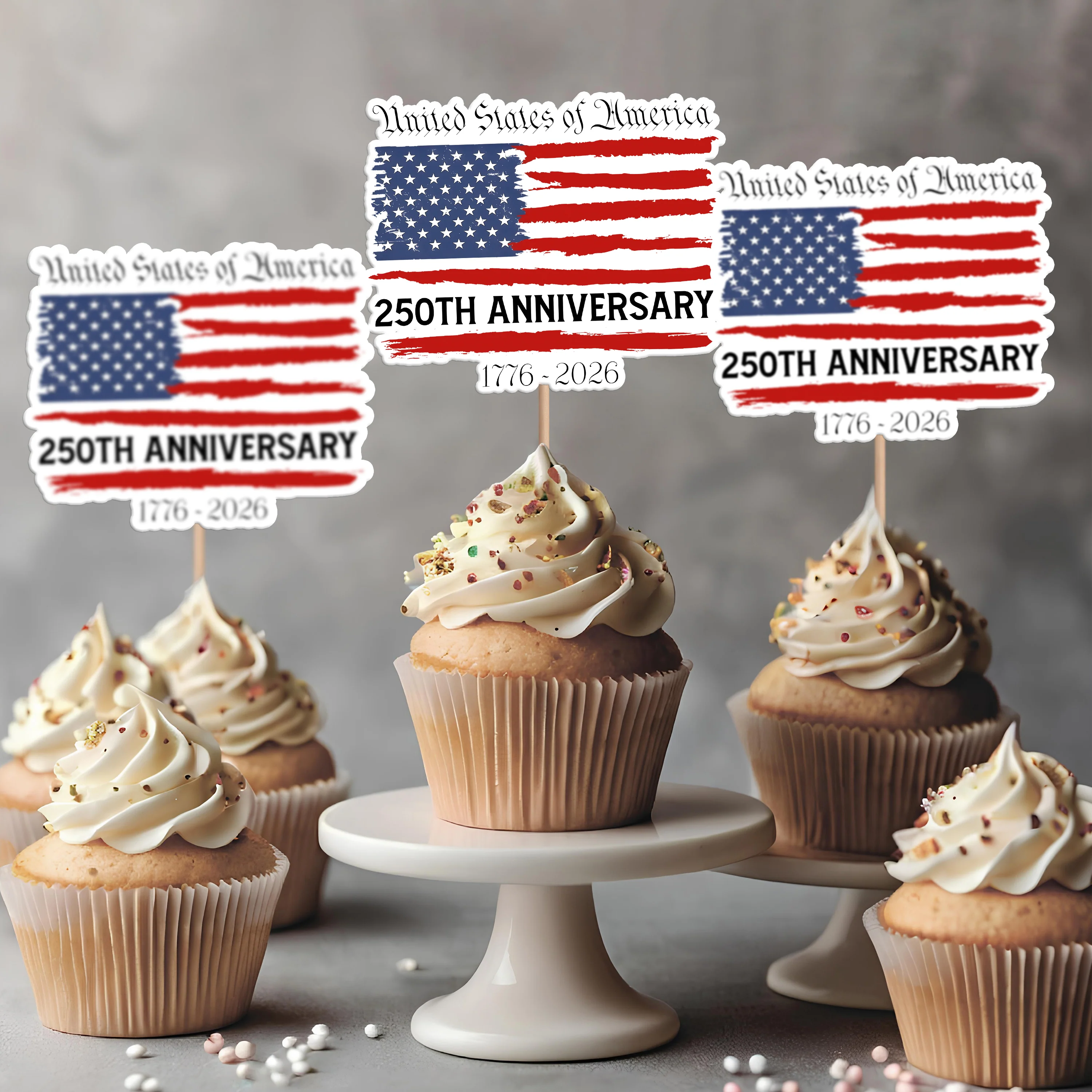 USA 250th Anniversary 1776–2026 Cupcake Topper HA75 898838 - Image 7