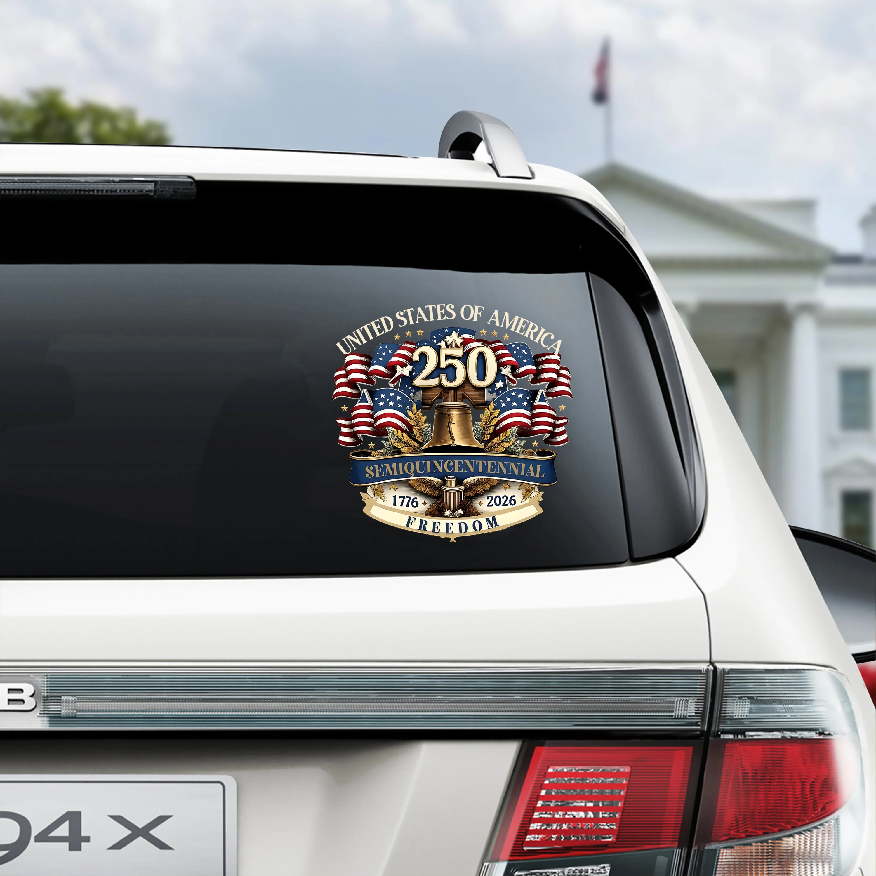 USA 250th Semiquincentennial Car Window Decal Sticker – Freedom 1776–2026 TH10 898525 - Image 4
