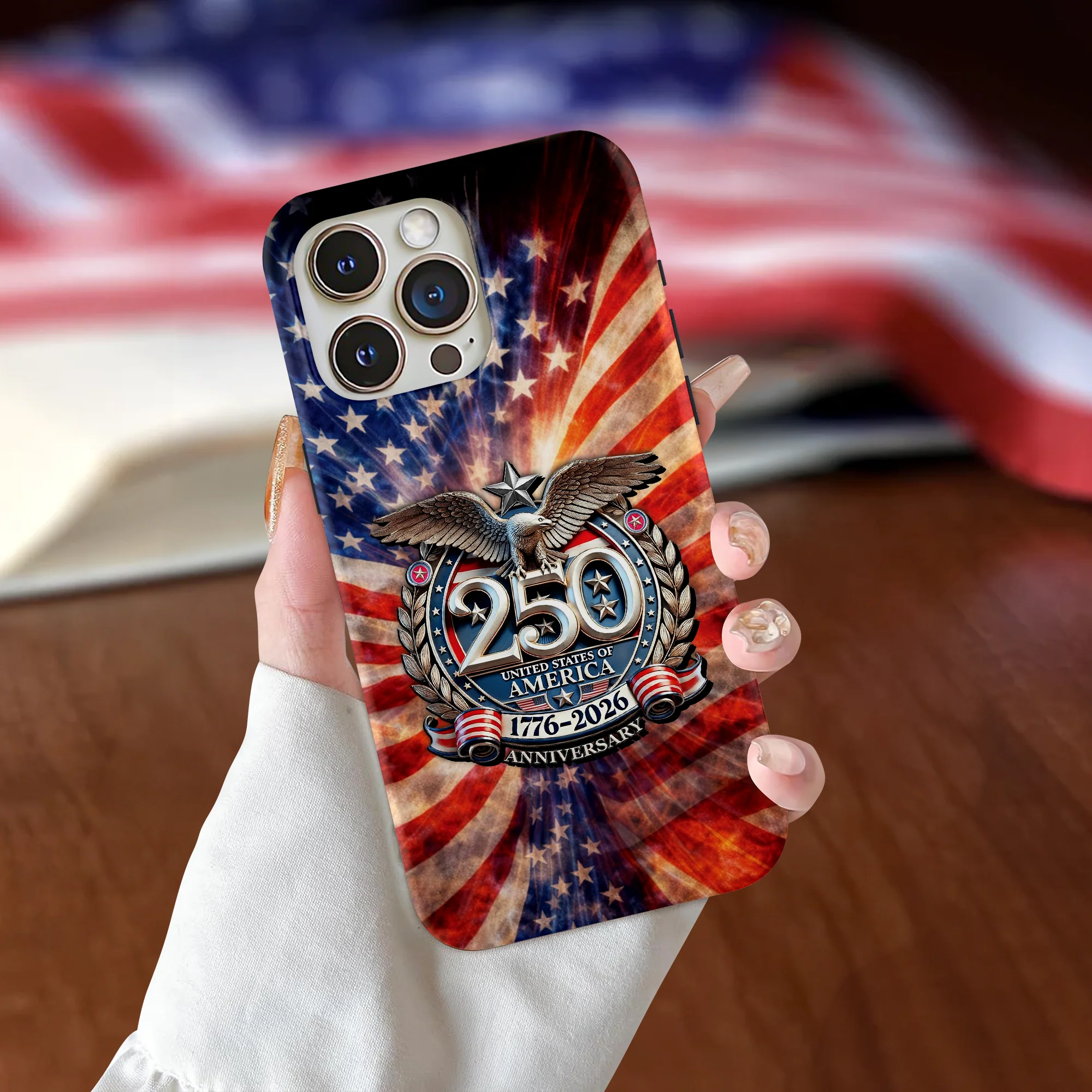 USA Eagles 250th Anniversary Semiquincentennial 1776-2026 Phone Case HA75 920210 - Image 5