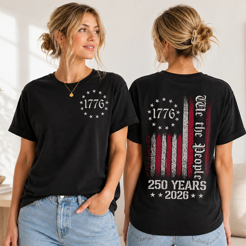 We The People 250 Years 250th Anniversary USA Front & Back Shirt HA75 921634 - Image 5