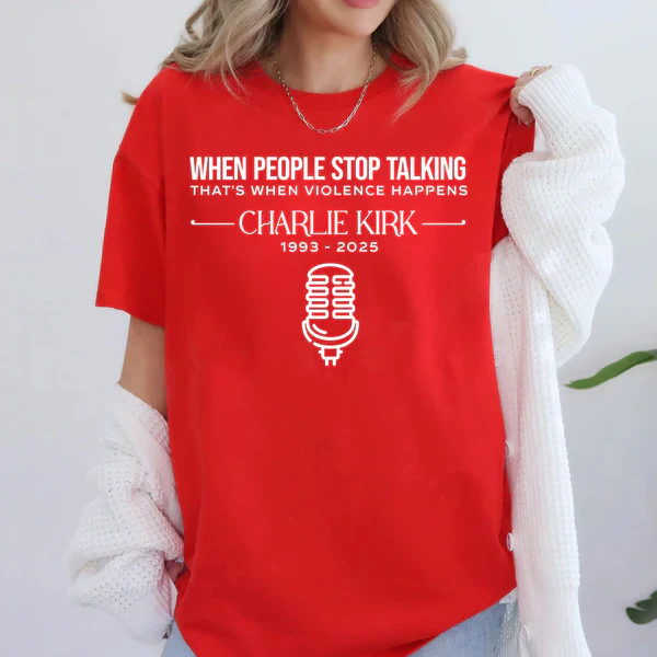 When People Stop Talking That When That's When Violence Happens Bright Shirt LM32 65429 - Image 3