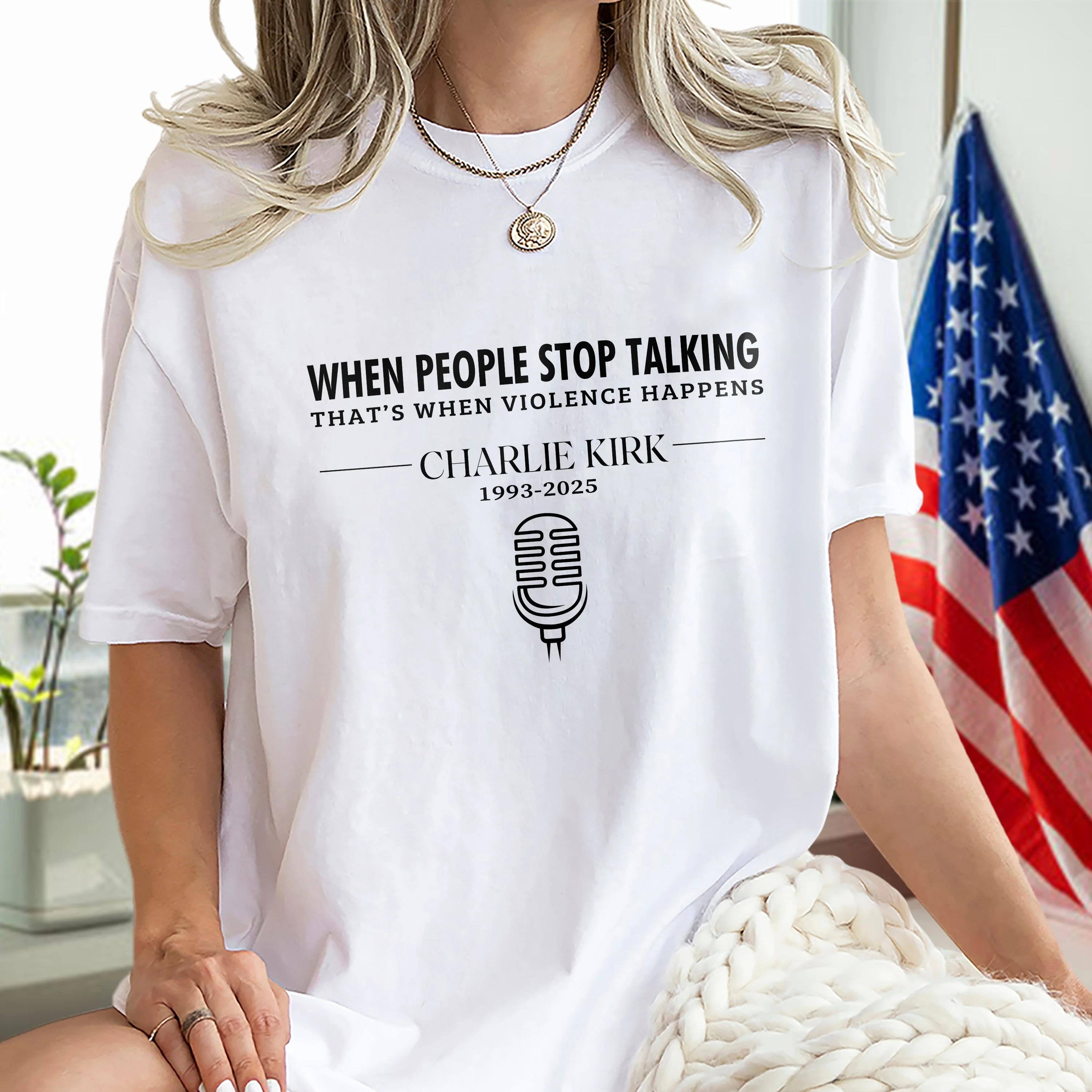 When People Stop Talking That When That's When Violence Happens Bright Shirt LM32 65429 - Image 4