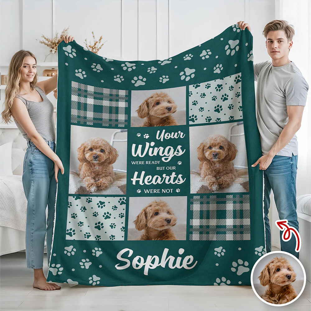 You Were My Favorite Hello And My Hardest Goodbye Custom Dog Memorial Photo Blanket CH07 896460 - Image 4