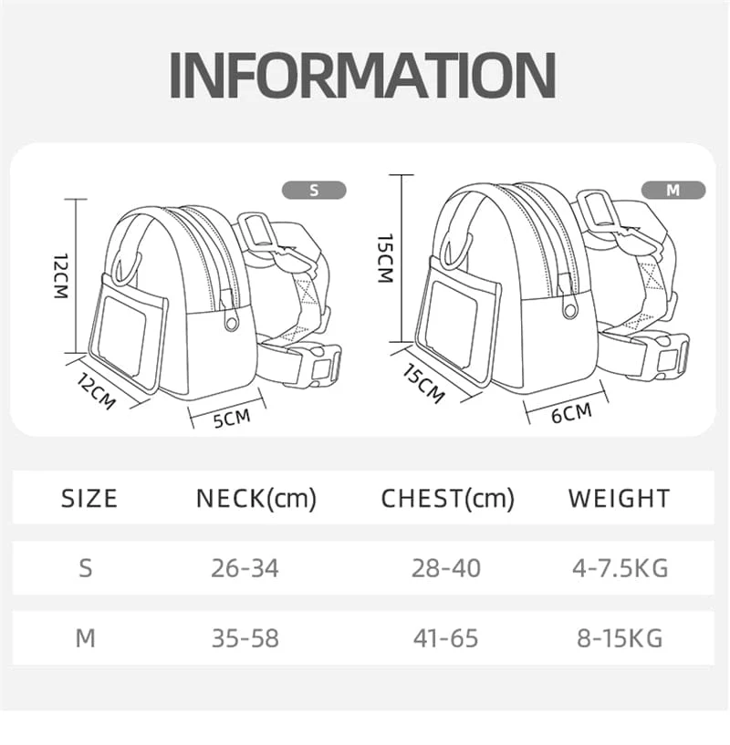 Puppy Backpack With Harness Collar - Image 11