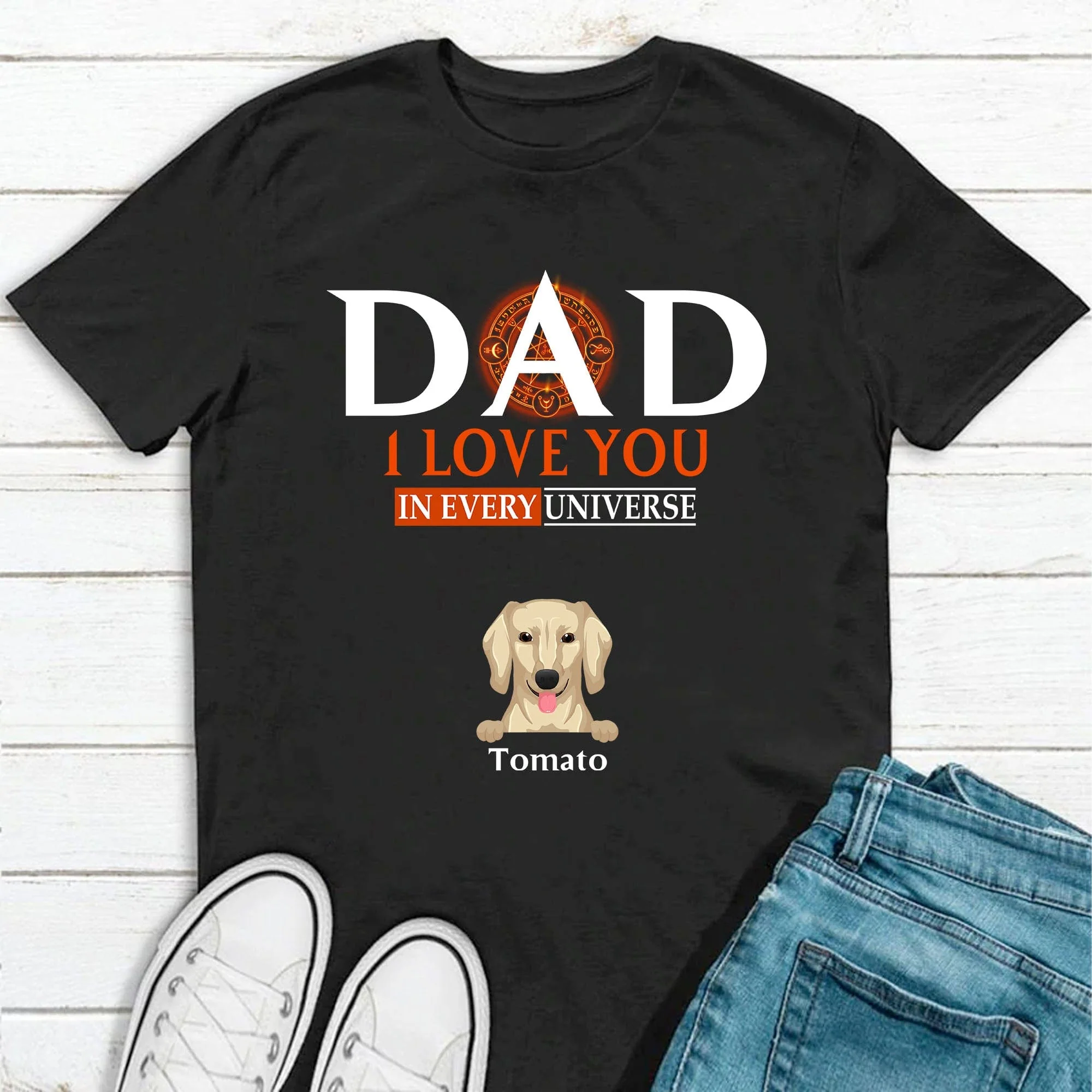 We Love You In Every Universe Personalized Custom Dog Dad Shirt C324 - Image 4