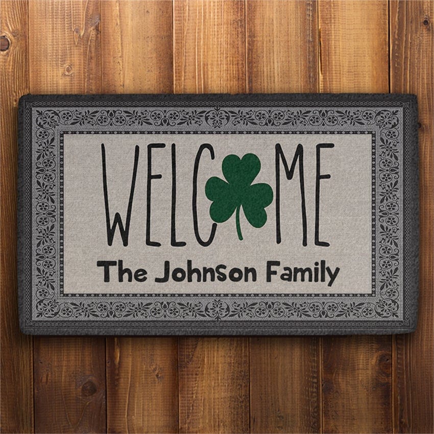 Welcome Clover Custom Doormat - Image 2