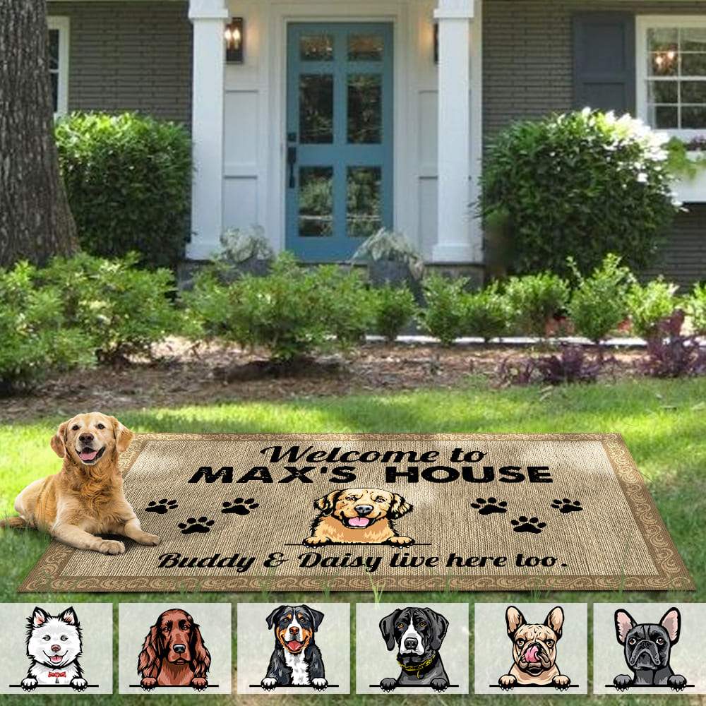 Welcome Dog's House Dog Patio Rug, Patio Mat K228 889753 - Image 3