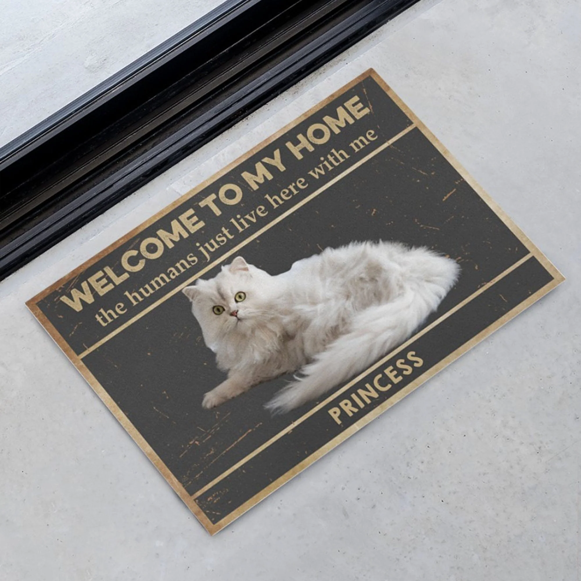 Welcome To The Pet Home Personalized Custom Photo Dogs Cats Pets Doormats C597 - Image 3