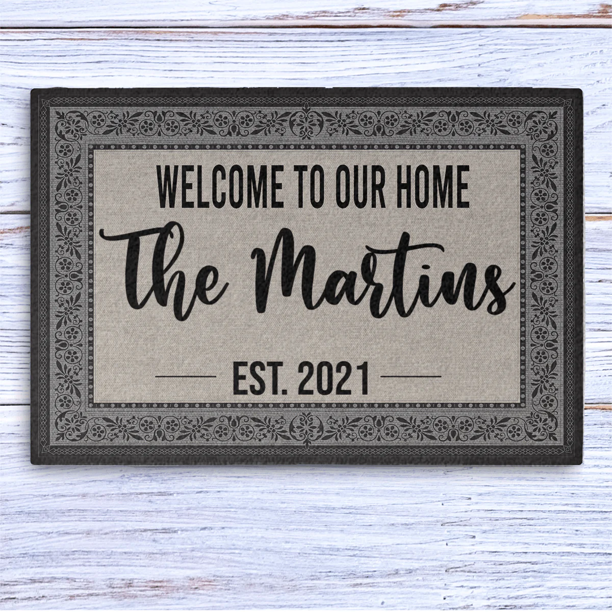 Welcome To Our Home Custom Doormat