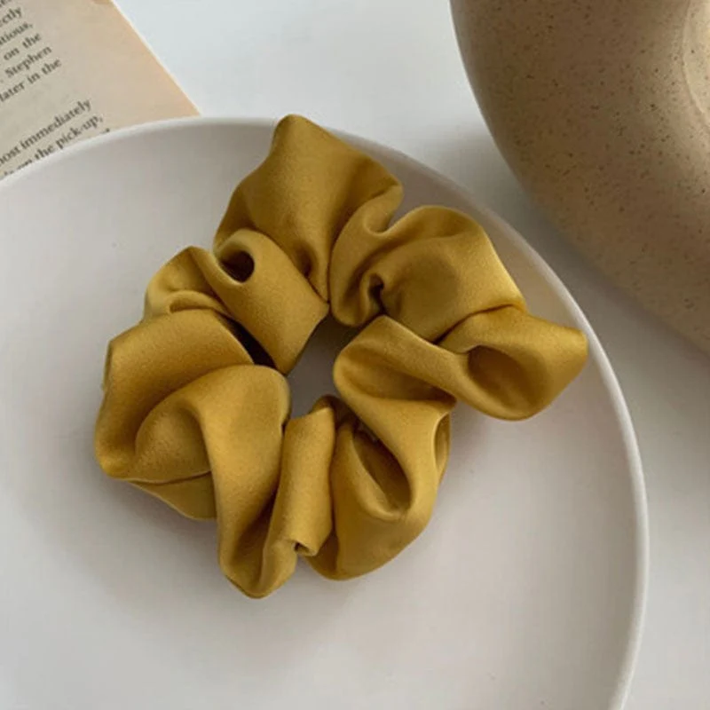 Women Handmade Silk Scrunchie - Image 6