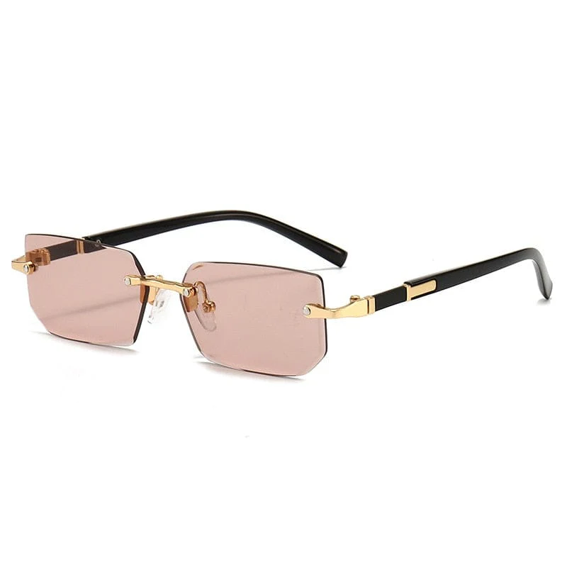 Women Men Shades Small Rectangle Sun Glasses - Image 7
