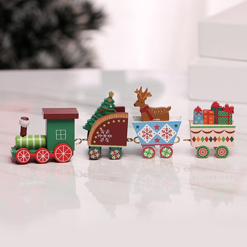Wooden Train Christmas Ornament Merry Christmas Decoration - Image 9