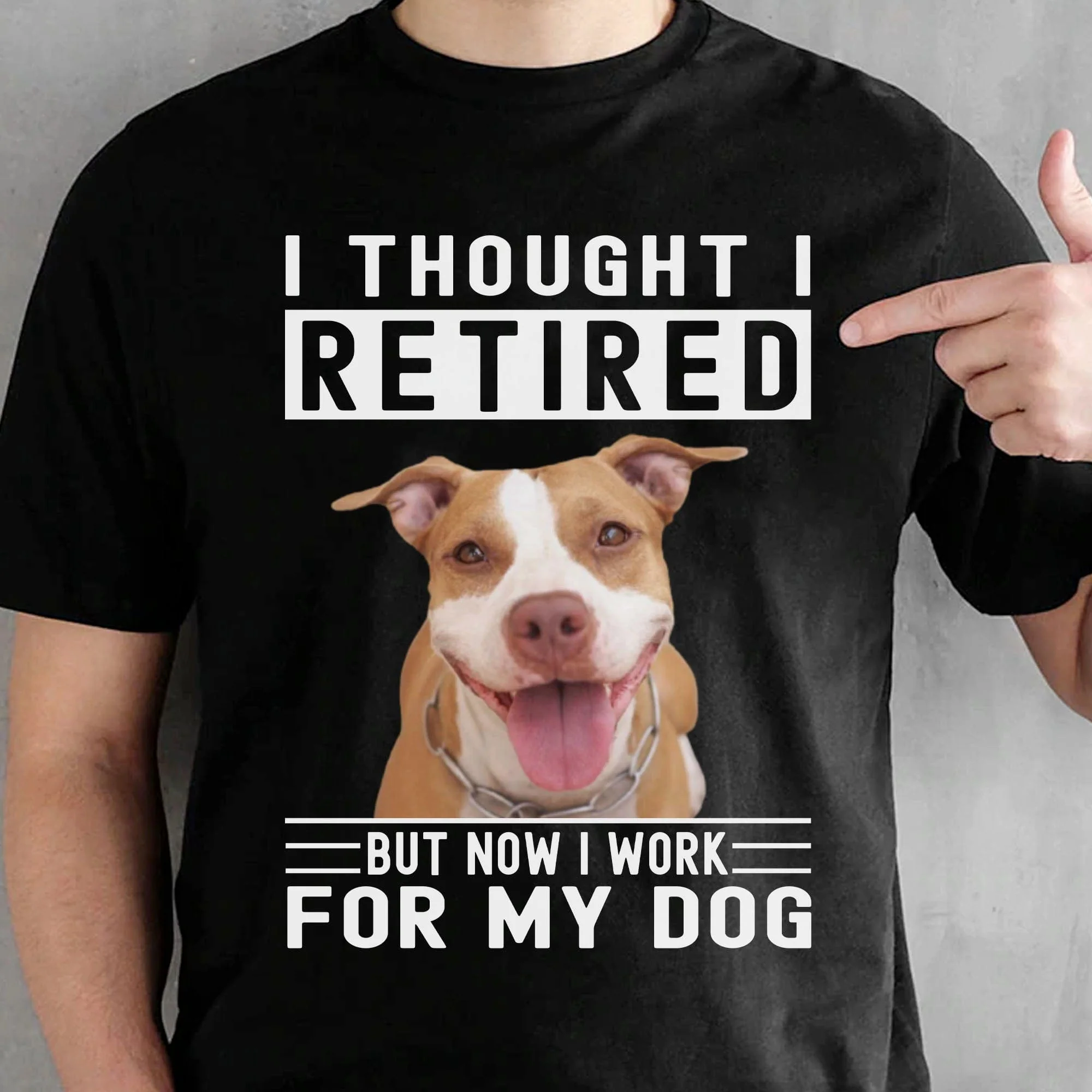 Work For My Dog Personalized Dog Photo Shirt C276 - Image 3