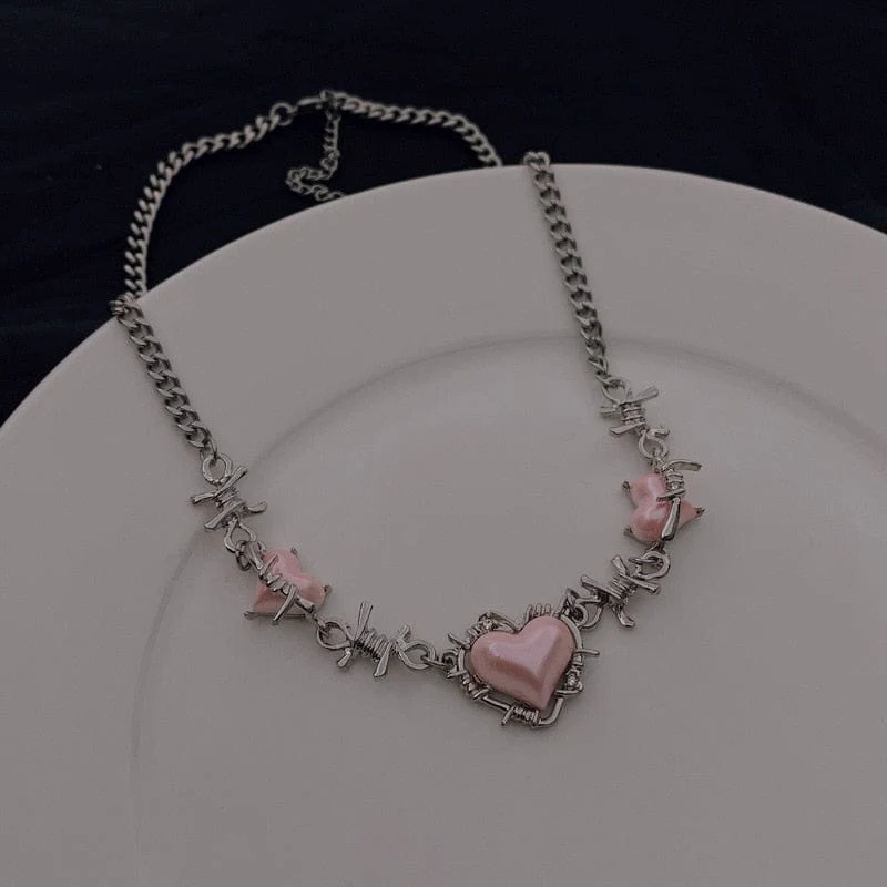 Y2K Accessories Fashion Necklace Sweet Cool Clavicle Chain Aesthetic Jewelry - Image 32