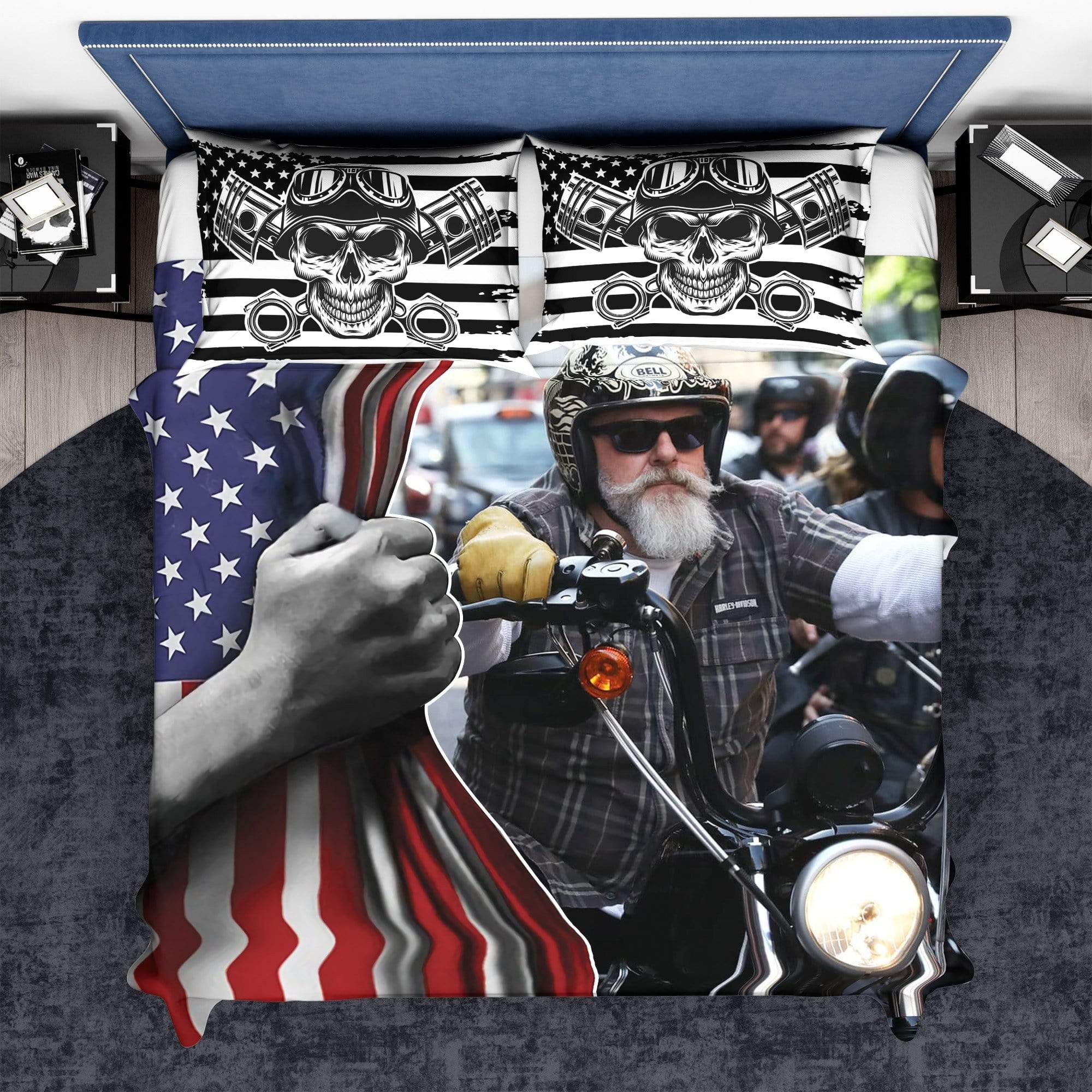 Personalized Custom Biker Bedding HN590 - Image 3