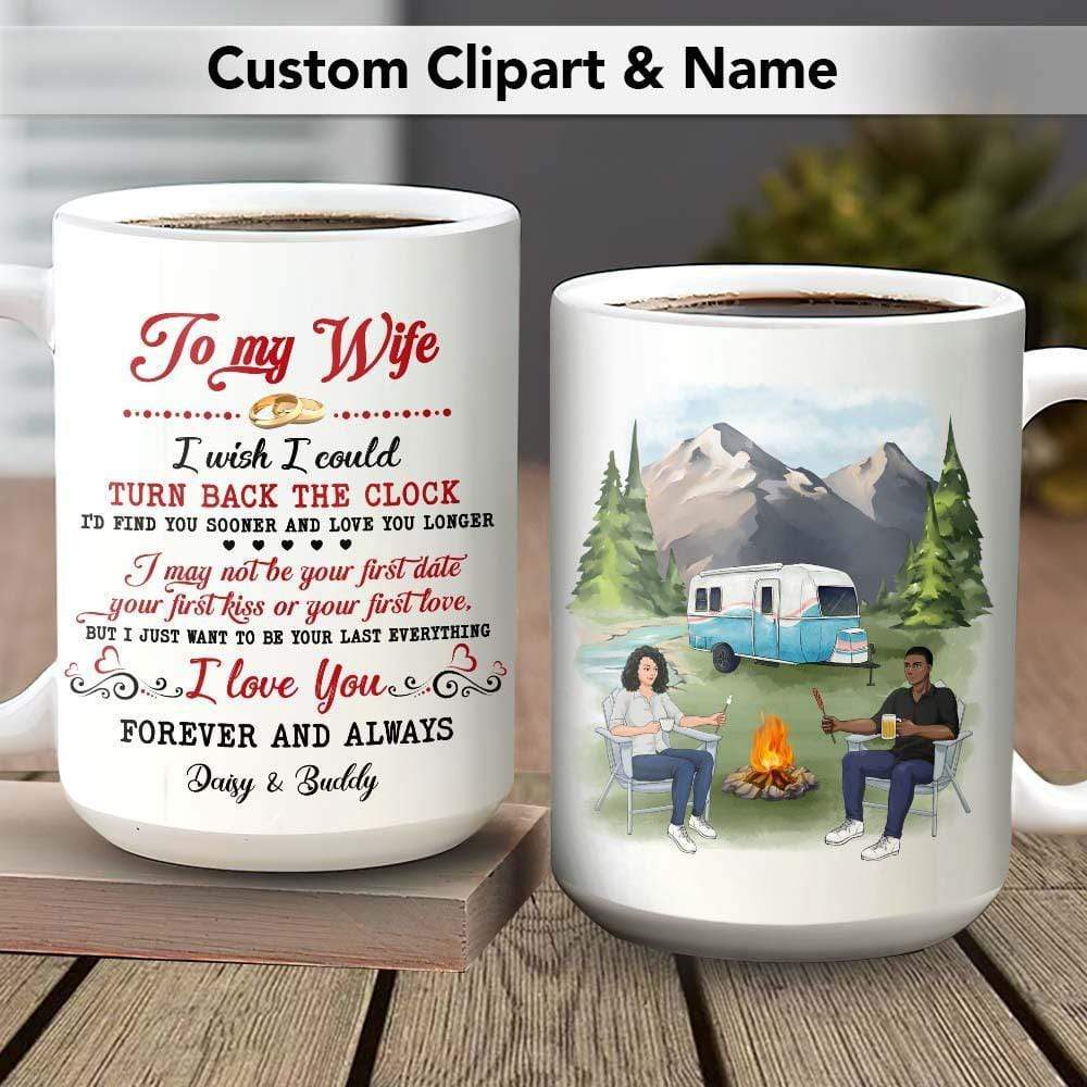 I Just Want To Be Your Last Everything Couple Coffee Mug, Valentine Gift HN590 - Image 2