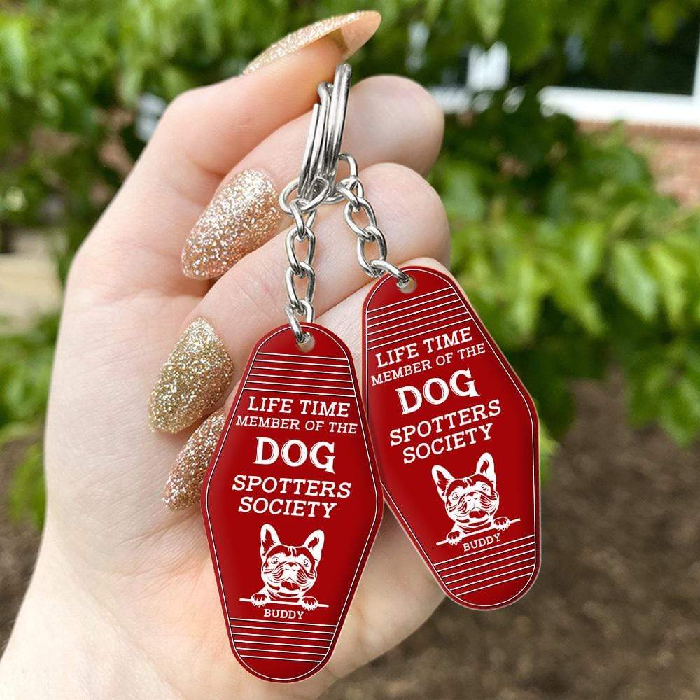 Life Time Member Dog Keychain, The Dog Spotters Society Hexagon Keychain HN590 - Image 4