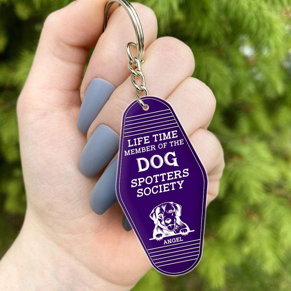 Life Time Member Dog Keychain, The Dog Spotters Society Hexagon Keychain HN590 - Image 5