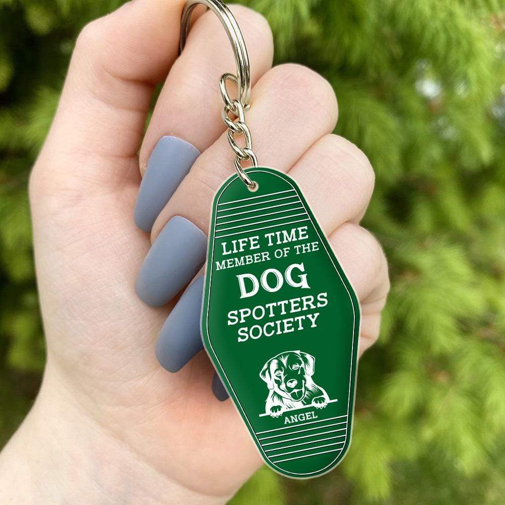 Life Time Member Dog Keychain, The Dog Spotters Society Hexagon Keychain HN590 - Image 6