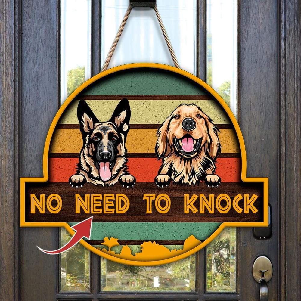 Welcome Sunset Dog Wooden Door Sign, HN590 - Image 2