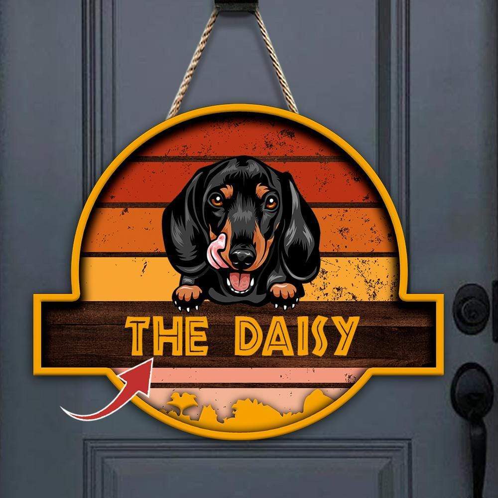 Welcome Sunset Dog Wooden Door Sign, HN590 - Image 3