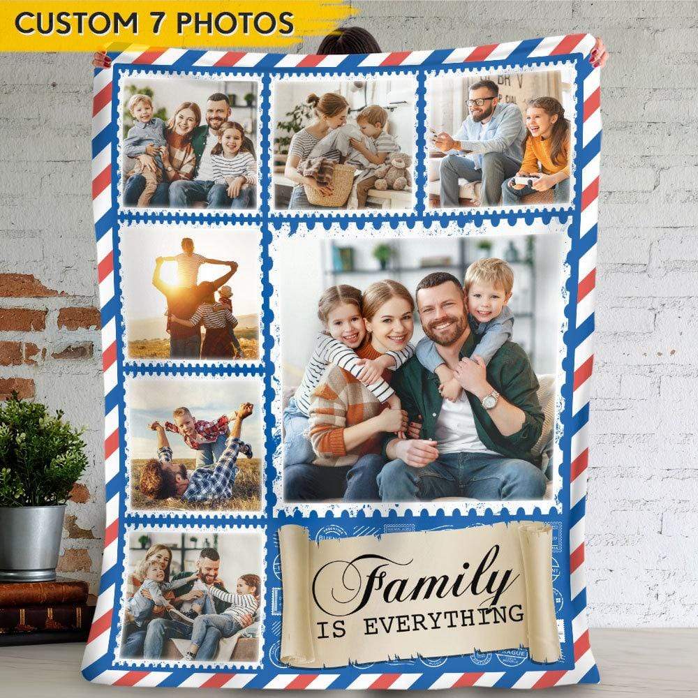 Upload Photo Family Is Everything Baby Blanket 889855