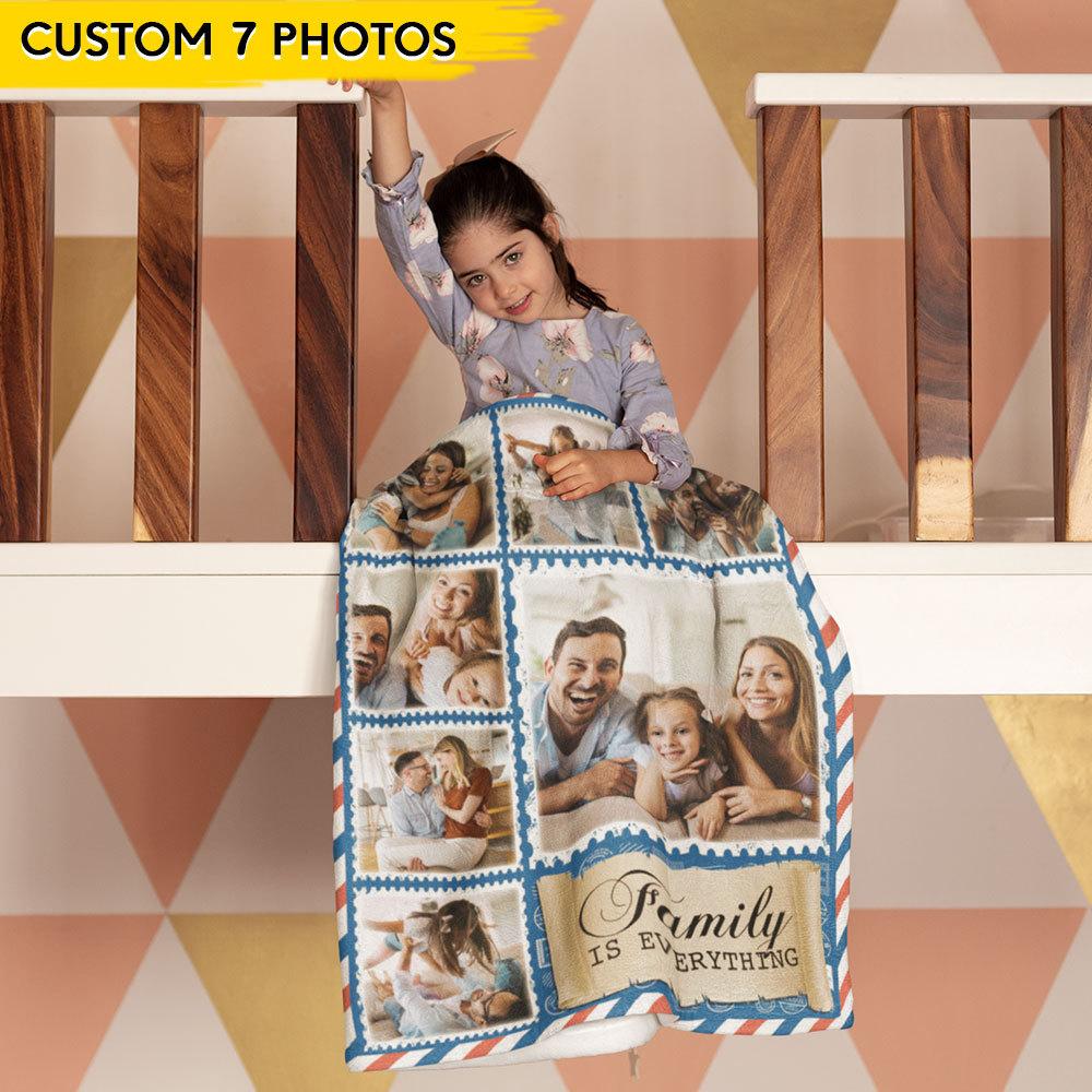 Upload Photo Family Is Everything Baby Blanket 889855 - Image 3