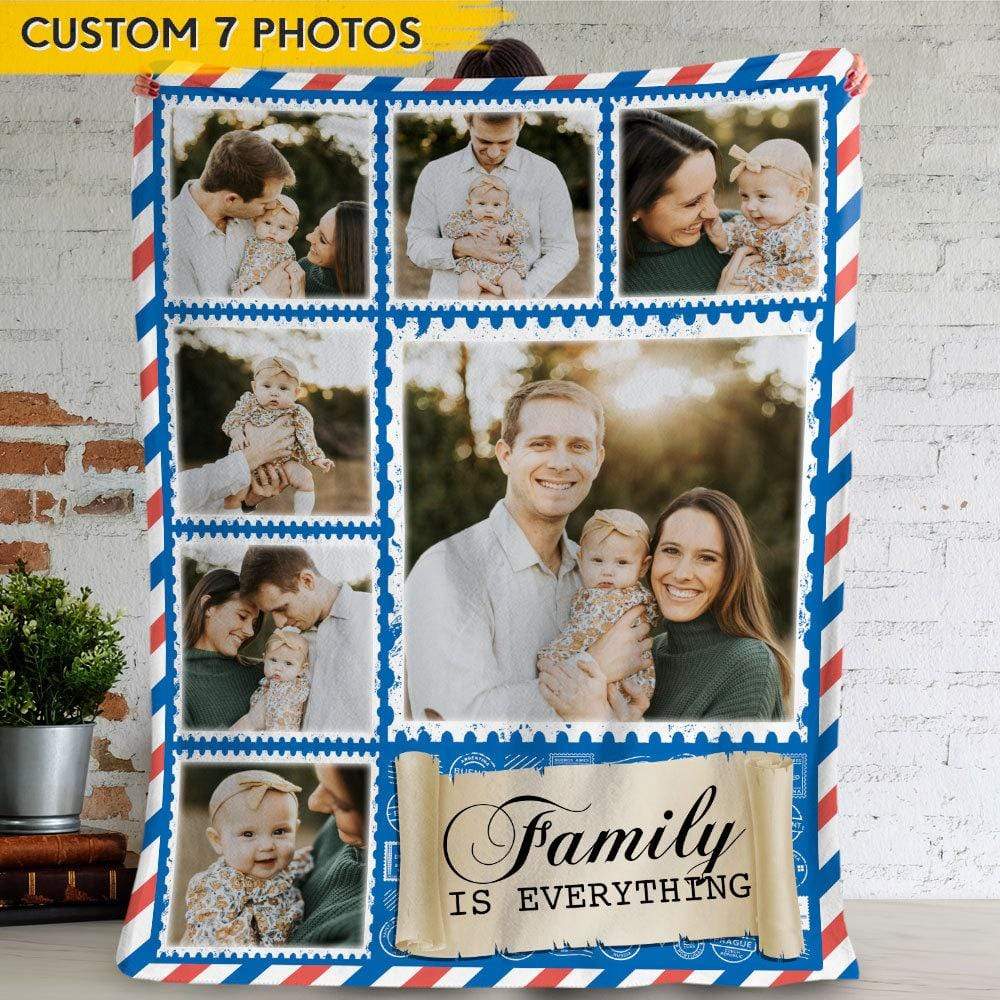 Upload Photo Family Is Everything Baby Blanket 889855 - Image 4
