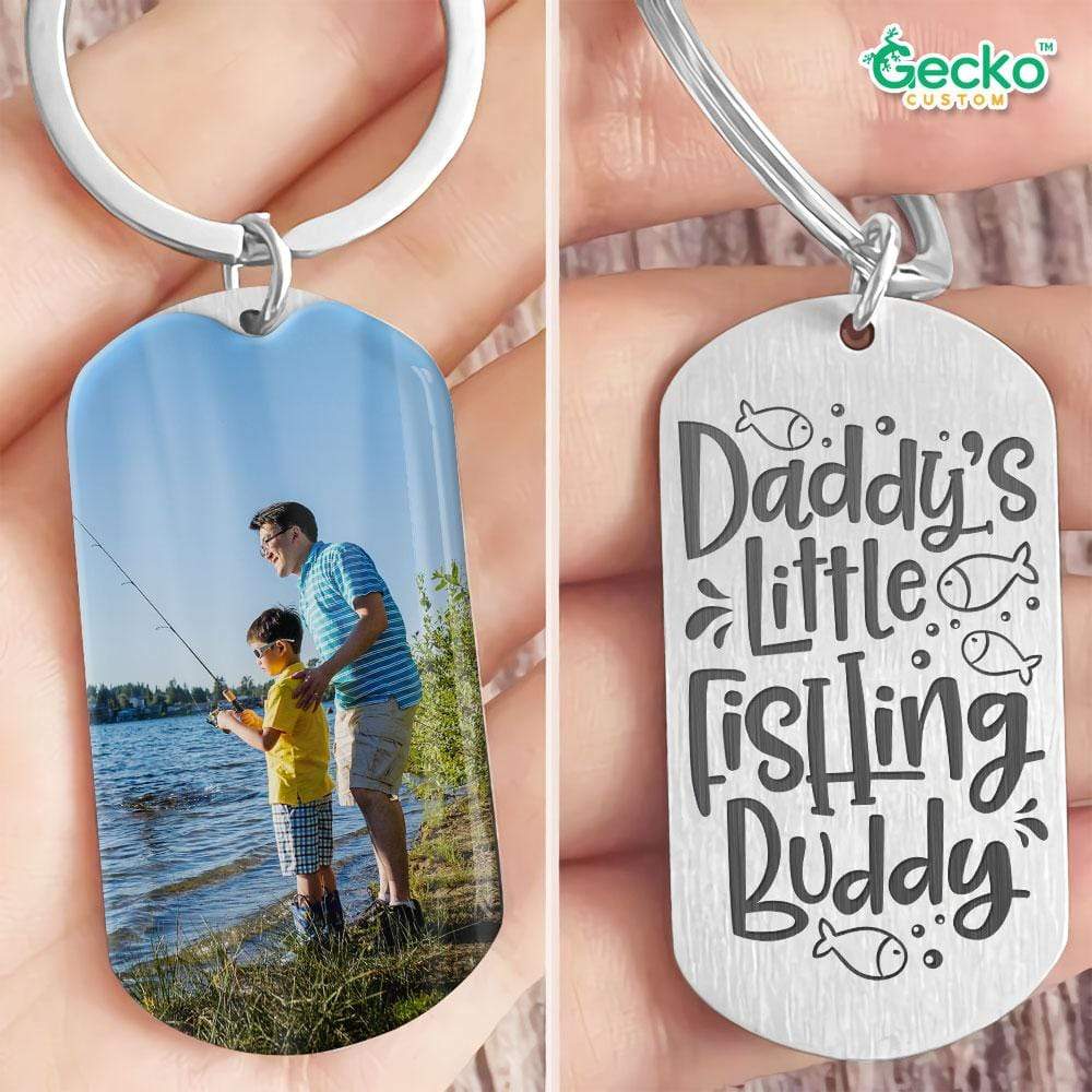 Daddy's Little Fishing Buddy Fishing Outdoor Metal Keychain HN590