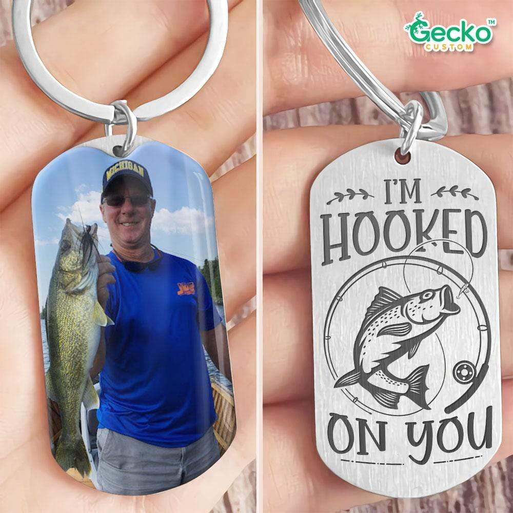 I'm Hook On You Fishing Outdoor Metal Keychain HN590