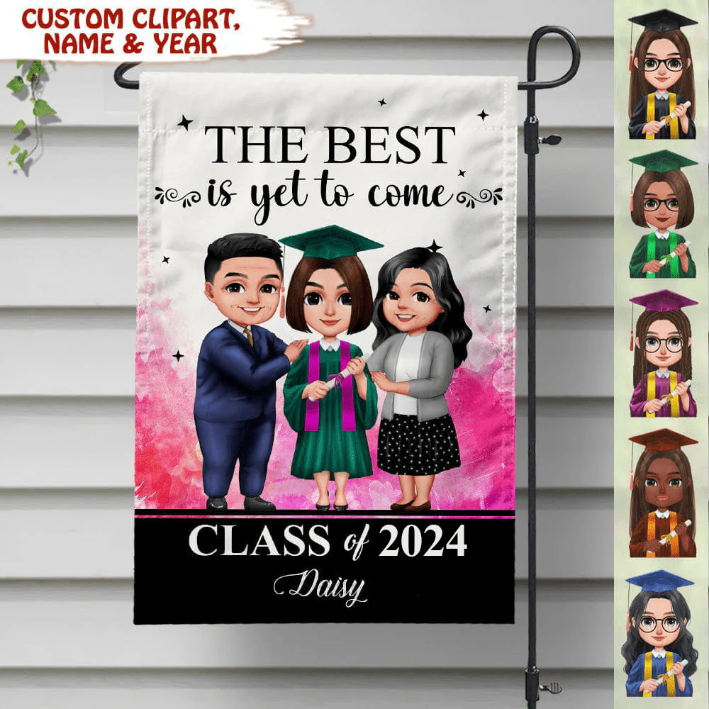 The Best Is Yet To Come Graduation Garden Flag HN590 - Image 10